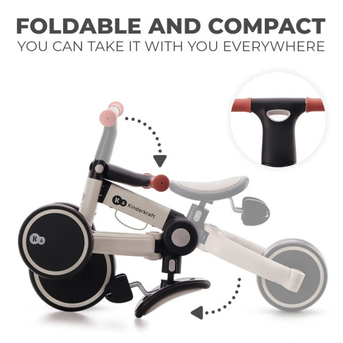 Триколісний велосипед 3в1 Kinderkraft 4TRIKE Silver Grey (KR4TRI22GRY0000) — 17429 Триколісний велосипед 3в1 Kinderkraft 4TRIKE Silver Grey (KR4TRI22GRY0000) — 17429