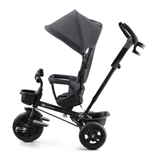 Трехколесный велосипед с родительской ручкой Kinderkraft Aveo Malachite Gray (KRAVEO00GRY0000) — 16298