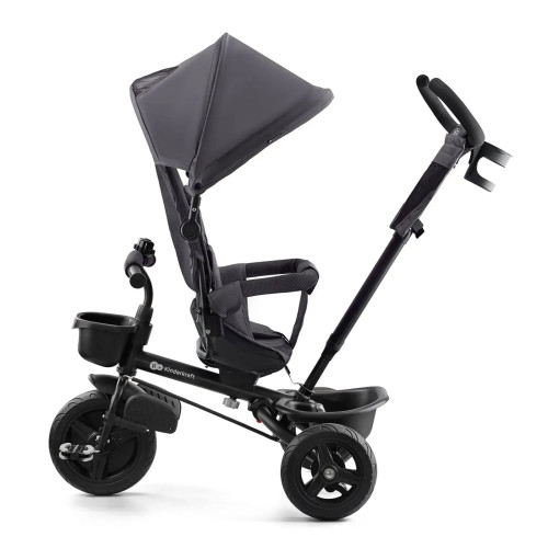 Трехколесный велосипед с родительской ручкой Kinderkraft Aveo Malachite Gray (KRAVEO00GRY0000) — 16298