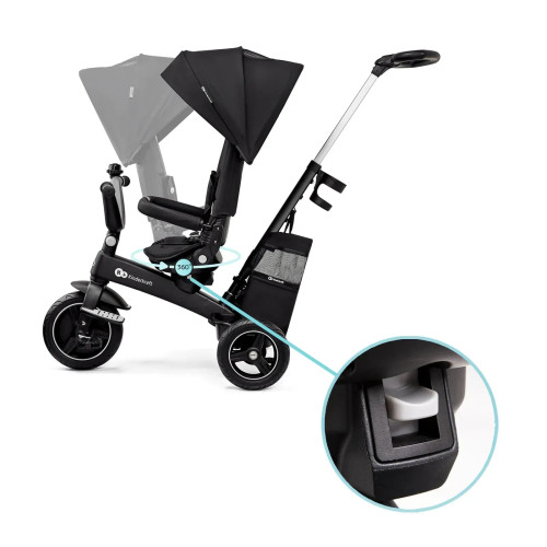 Трехколесный велосипед с родительской ручкой Kinderkraft Easytwist Black (KREASY00BLK0000) — 16559 Трехколесный велосипед с родительской ручкой Kinderkraft Easytwist Black (KREASY00BLK0000) — 16559