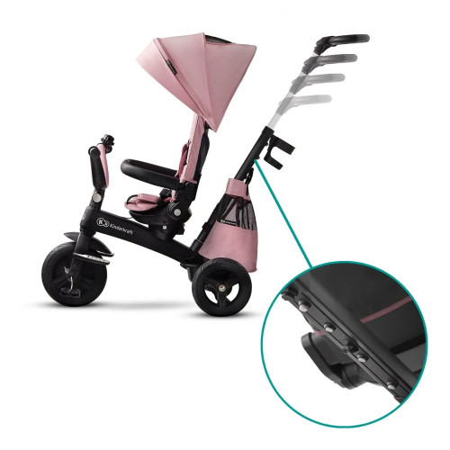 Триколісний велосипед з батьківською ручкою Kinderkraft Easytwist Mauvelous Pink (KKRETWIPNK0000) — 16291 Триколісний велосипед з батьківською ручкою Kinderkraft Easytwist Mauvelous Pink (KKRETWIPNK0000) — 16291
