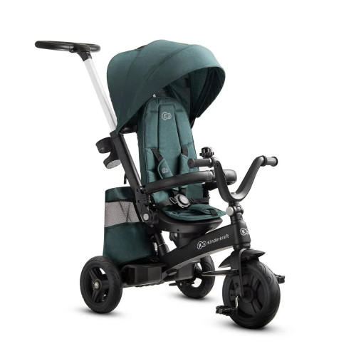 Трехколесный велосипед с родительской ручкой Kinderkraft Easytwist Midnight Green (KKRETWIGRE0000) — 16260 Трехколесный велосипед с родительской ручкой Kinderkraft Easytwist Midnight Green (KKRETWIGRE0000) — 16260