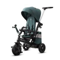 Триколісний велосипед з батьківською ручкою Kinderkraft Easytwist Midnight Green (KKRETWIGRE0000)