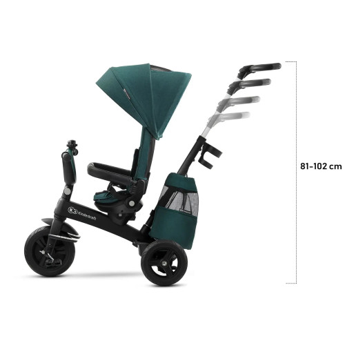 Трехколесный велосипед с родительской ручкой Kinderkraft Easytwist Midnight Green (KKRETWIGRE0000) — 16260 Трехколесный велосипед с родительской ручкой Kinderkraft Easytwist Midnight Green (KKRETWIGRE0000) — 16260