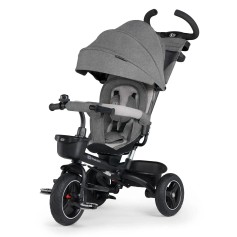 Триколісний велосипед з батьківською ручкою Kinderkraft Spinstep Platinum Grey (KRSPST00GRY0000)