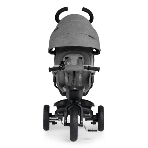 Триколісний велосипед з батьківською ручкою Kinderkraft Spinstep Platinum Grey (KRSPST00GRY0000) — 16660
