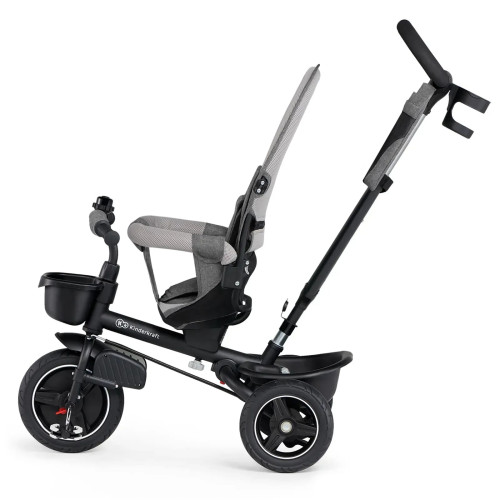 Триколісний велосипед з батьківською ручкою Kinderkraft Spinstep Platinum Grey (KRSPST00GRY0000) — 16660