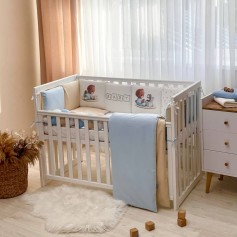 Комплект постільної білизни для новонародженого Арт Дизайн Baby Teddy блакитний