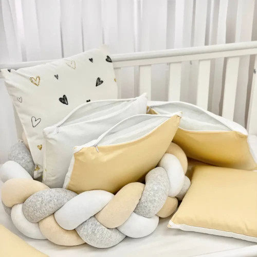 Комплект постільної білизни для новонародженого Арт Дизайн Oh Baby гірчичний — 3491 Комплект постільної білизни для новонародженого Арт Дизайн Oh Baby гірчичний — 3491