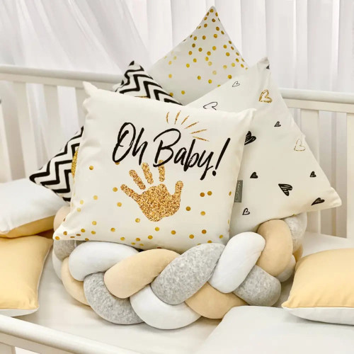 Комплект постільної білизни для новонародженого Арт Дизайн Oh Baby гірчичний — 3491 Комплект постільної білизни для новонародженого Арт Дизайн Oh Baby гірчичний — 3491