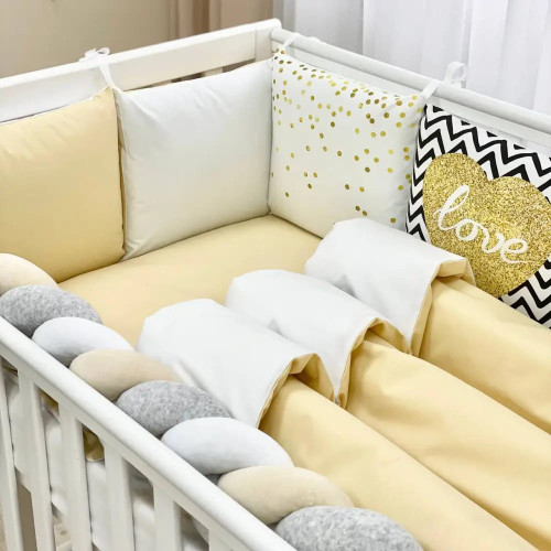 Комплект постільної білизни для новонародженого Арт Дизайн Oh Baby гірчичний — 3491 Комплект постільної білизни для новонародженого Арт Дизайн Oh Baby гірчичний — 3491
