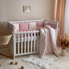 Комплект постельного белья для новорожденного DreamLand пудра