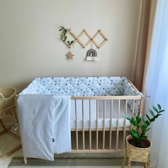 Комплект постільної білизни для новонародженого Baby Dream Stars блакитний