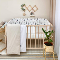 Комплект постільної білизни для новонародженого Baby Dream Пінгвін бежевий