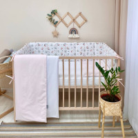 Комплект постельного белья для новорожденного Baby Dream Бабочка пудра