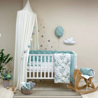 Комплект постільної білизни для новонародженого Baby Mix Евкаліпт м’ятний