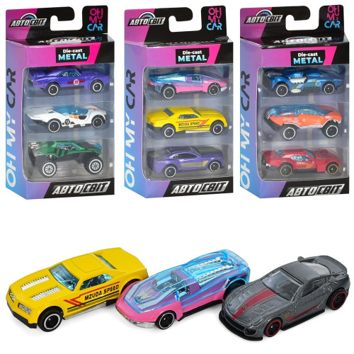Набір дитячих металевих машинок АвтоСвіт (AS-2941)