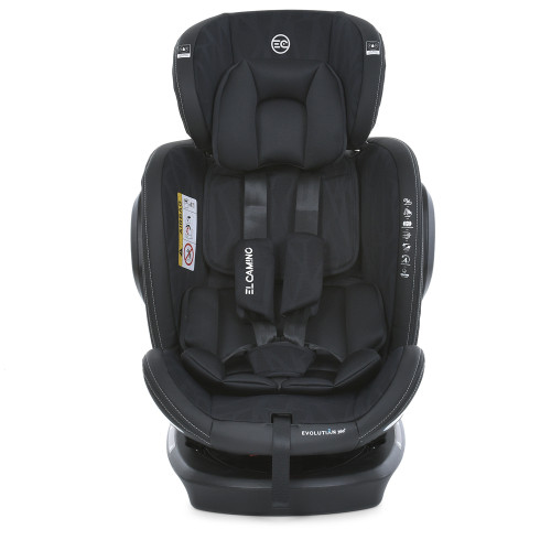 Автокрісло EL Camino Evolution 2 360⁰ ME 1045 Black Luxe — 6839