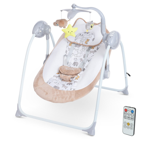 Кресло-качалка El Camino ME 1075 Teddy Beige Animals