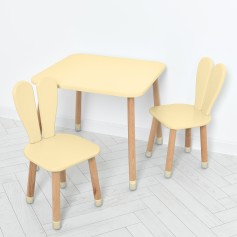 Детский столик с двумя стульями 04-025BEIGE-2.