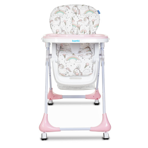 Стільчик для годування Bambi M 3233 Unicorn Pink — 3574 Стільчик для годування Bambi M 3233 Unicorn Pink — 3574