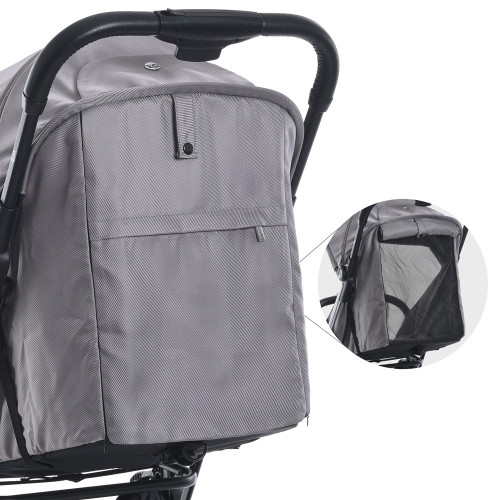 Прогулочная коляска El Camino ME 1129 Link Silver Striped — 4269