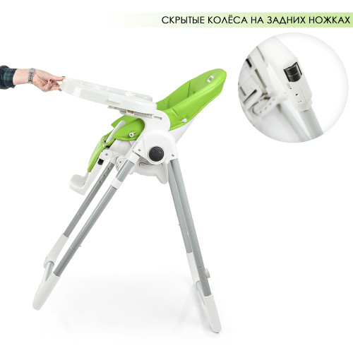 Стульчик для кормления EL Camino ME 1038 Green Apple — 4181 Стульчик для кормления EL Camino ME 1038 Green Apple — 4181