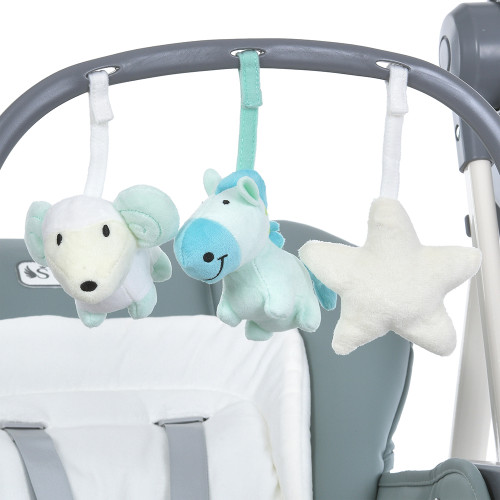 Стільчик для годування El Camino ME 1087-G Swan Pale Green — 6898