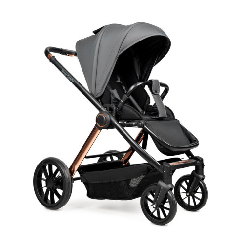 Коляска 3в1 с авто креслом Ninos Estrella Grey Gold — 21388