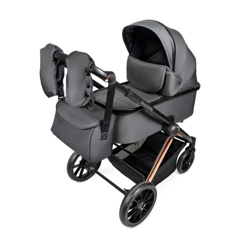 Коляска 3в1 с авто креслом Ninos Estrella Grey Gold — 21388