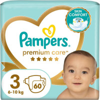 Підгузки Pampers Premium Care 3 (6-10 кг) 60 шт