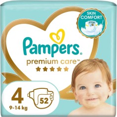 Підгузки Pampers Premium Care 4 (9-14 кг) 52 шт