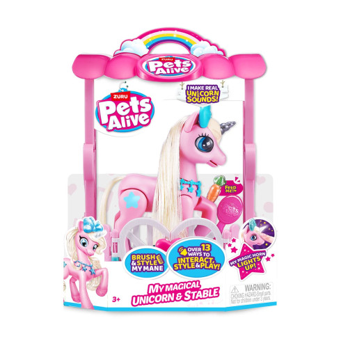 Інтерактивний ігровий набір Pets Alive – Чарівний єдиноріг у будиночку (9545)