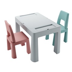 Комплект меблів Teggi Multifun + 2 стільця turquoise old rose grey
