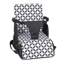 Портативний стілець для годування FreeON Fold and Go Black\White