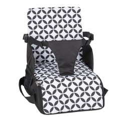 Портативный стул для кормления FreeON Fold and Go Black\White