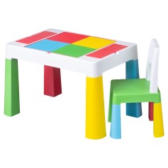 Комплект меблів Multifun table set стіл + 1 стільчик Multicolor