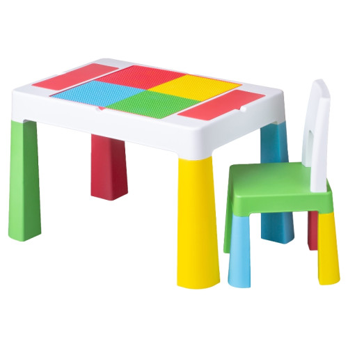 Комплект меблів Multifun table set стіл + 1 стільчик Multicolor