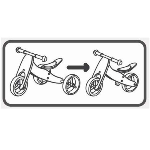 Біговел Free2Move 2в1 коричнево - білий — 17064