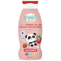 Дитячий шампунь Pinio 3в1 truskawka 500 мл