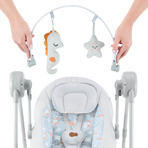 Крісло-гойдалка Kinderkraft Swingee Grey (301252) — 21687