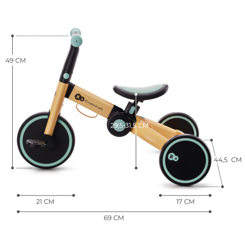 Триколісний велосипед 3в1 Kinderkraft 4TRIKE Sunflower Blue (KR4TRI22BLU0000) — 15988 Триколісний велосипед 3в1 Kinderkraft 4TRIKE Sunflower Blue (KR4TRI22BLU0000) — 15988