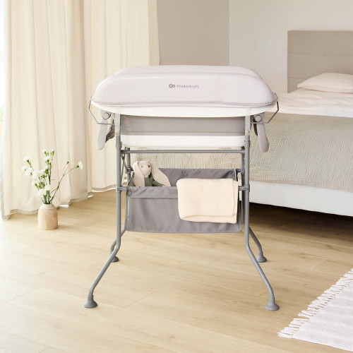 Столик пеленальний з ванночкою Kinderkraft Bubbly Grey (301253) — 21688