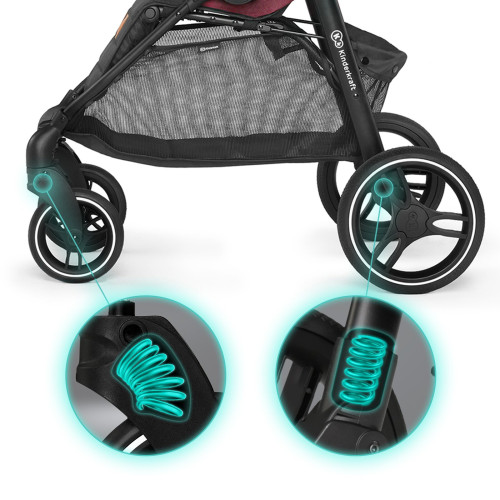 Прогулянкова коляска Kinderkraft Grande LX Burgundy (348545) — 15764 Прогулянкова коляска Kinderkraft Grande LX Burgundy (348545) — 15764