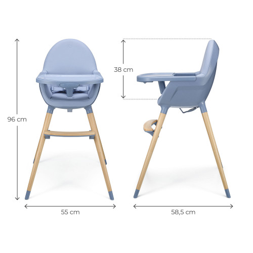 Стульчик для кормления 2в1 Kinderkraft Fini 2 Nordic Breeze (KHFINI02NOR0000) — 23361