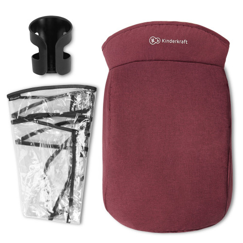Прогулянкова коляска Kinderkraft Grande LX Burgundy (348545) — 15764 Прогулянкова коляска Kinderkraft Grande LX Burgundy (348545) — 15764