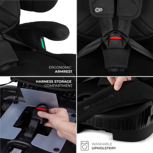 Дитяче автокрісло Kinderkraft Fix2Go i-Size Black (301246) — 21681