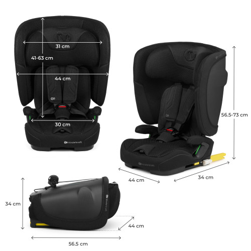 Дитяче автокрісло Kinderkraft Fix2Go i-Size Black (301246) — 21681