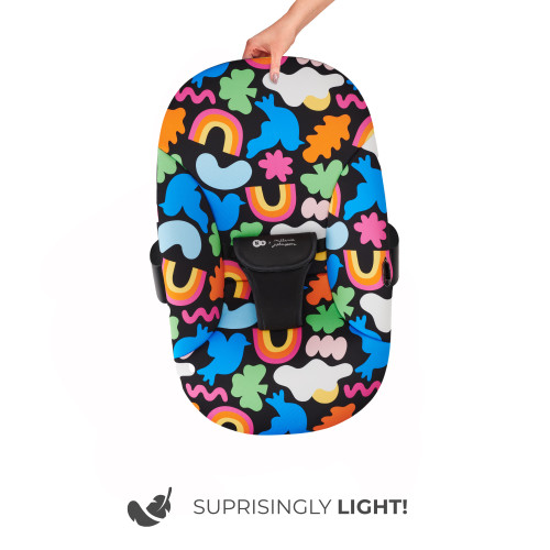 Шезлонг-гойдалка Kinderkraft Calmee Happy Shapes (301184) — 16082