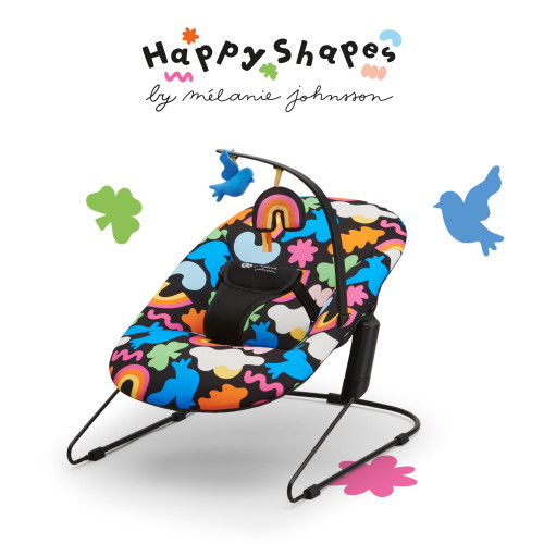 Шезлонг-гойдалка Kinderkraft Calmee Happy Shapes (301184) — 16082